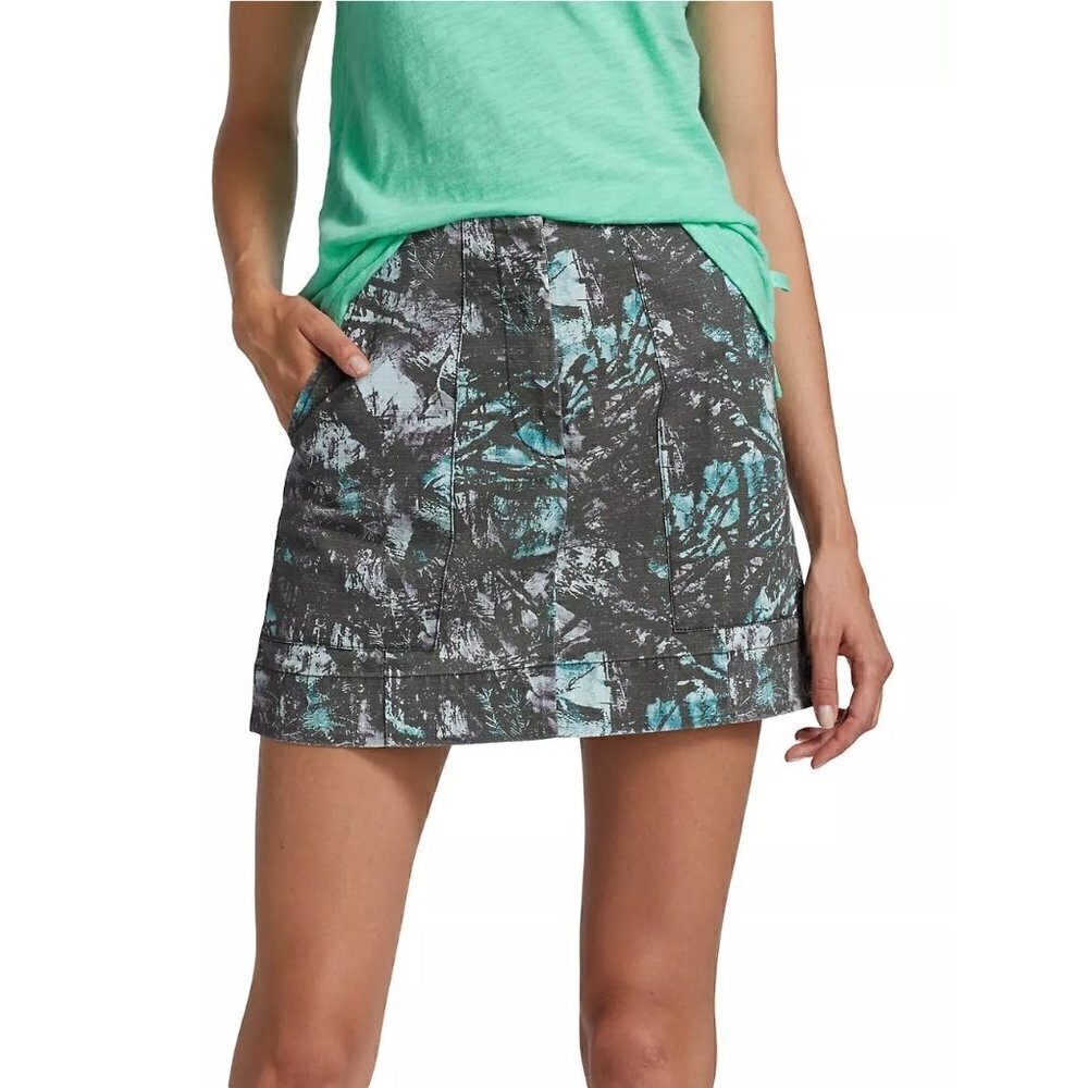 ATM Anthony Thomas Melillo Ripstop Printed Miniskirt